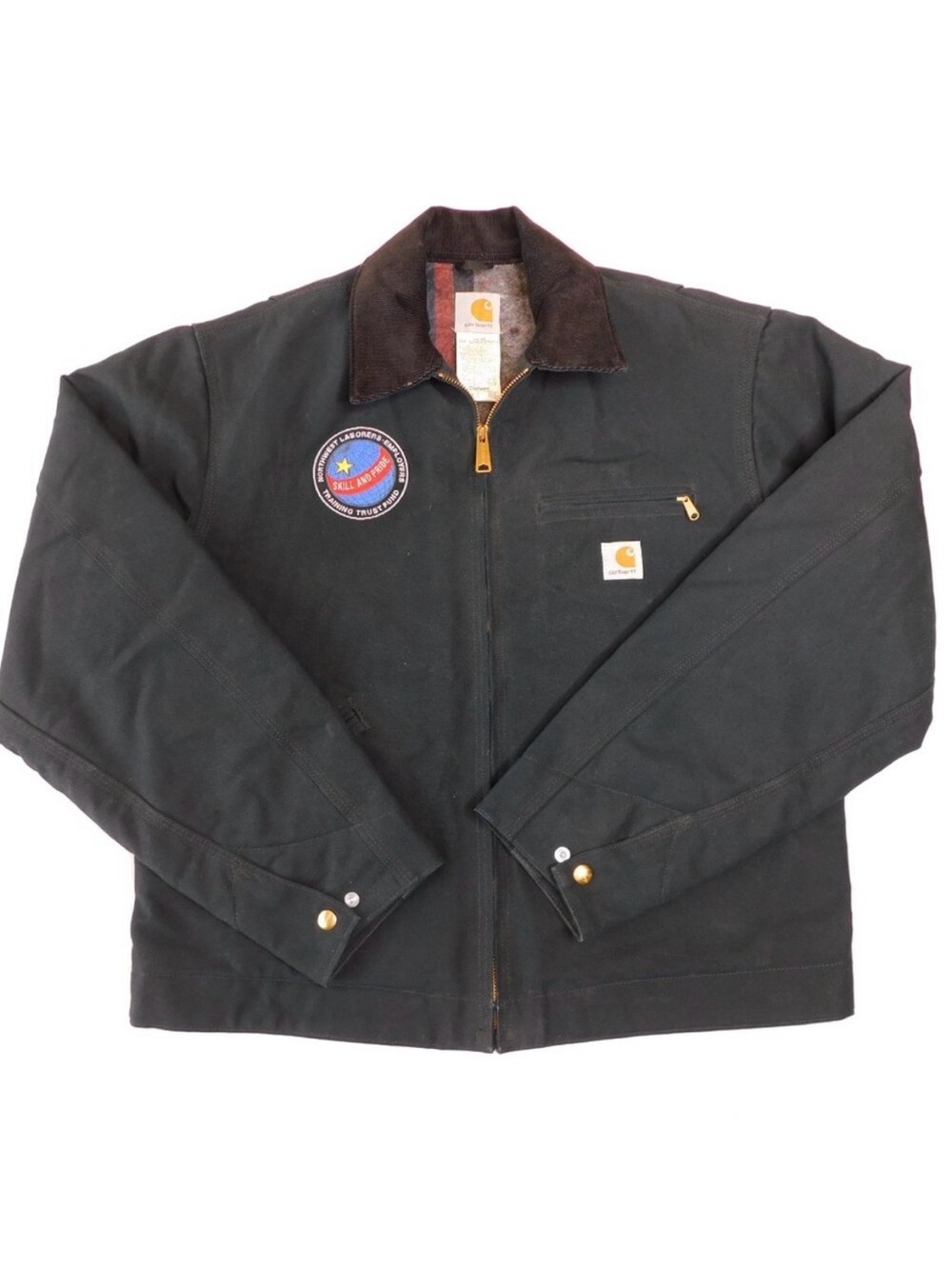 Vintage Carhartt J01 BLK Detroit Jacket Black Size 42